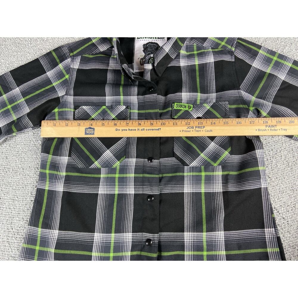 Dixxon X Gas Monkey Garage Flannel Women’s M Snap Grunge Punk Biker - Picture 14 of 15